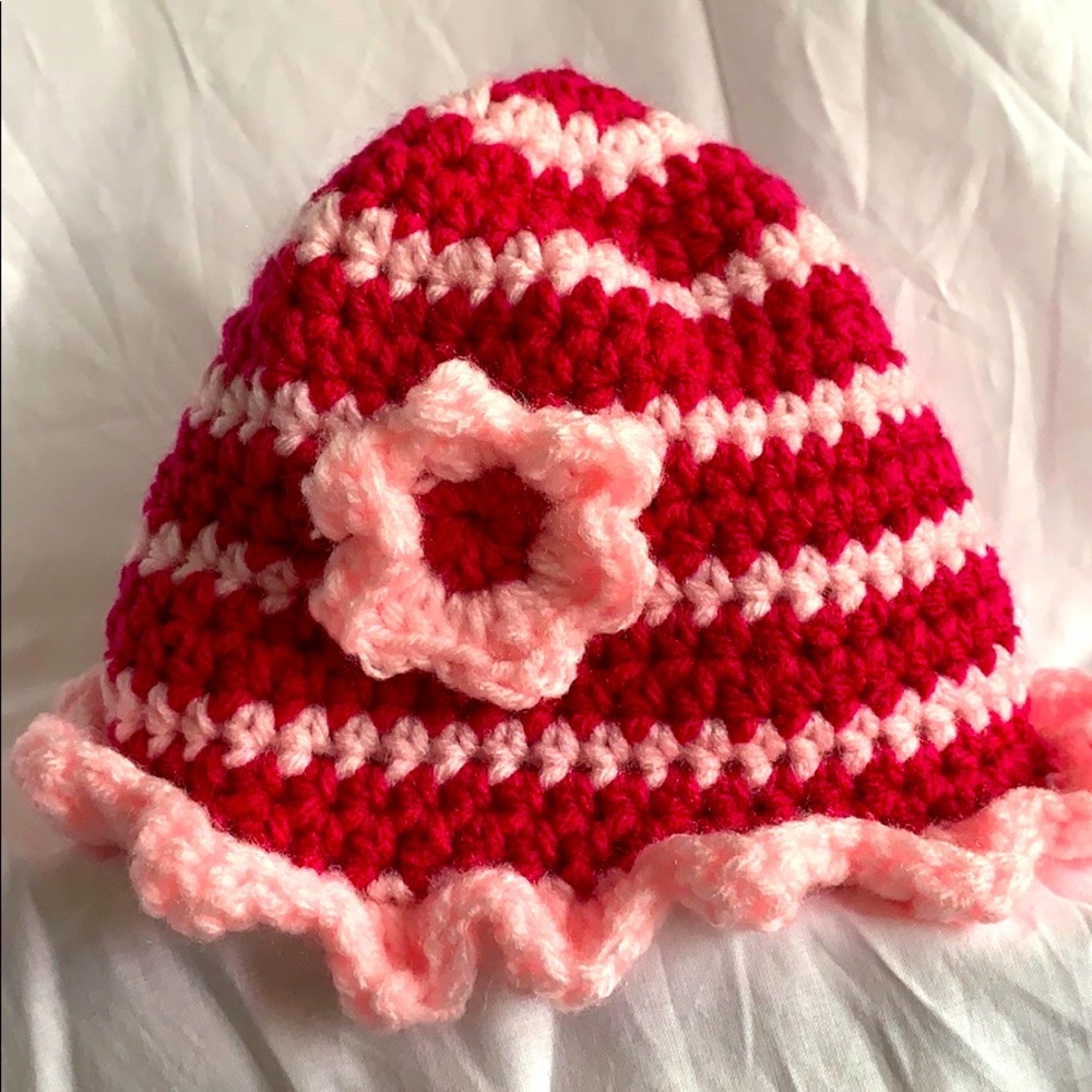Baby girl crochet hat